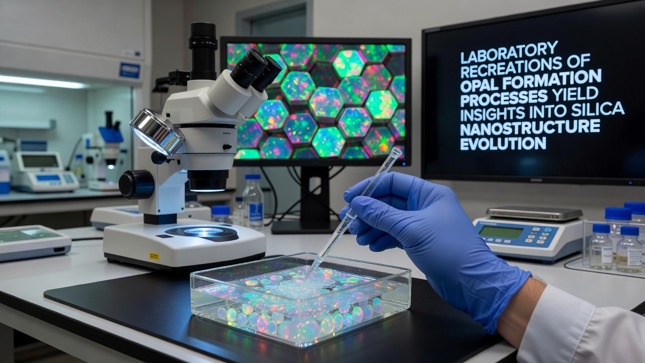 Laboratory Recreations of Opal Formation Processes Yield Insights into Silica Nanostructure Evolution
